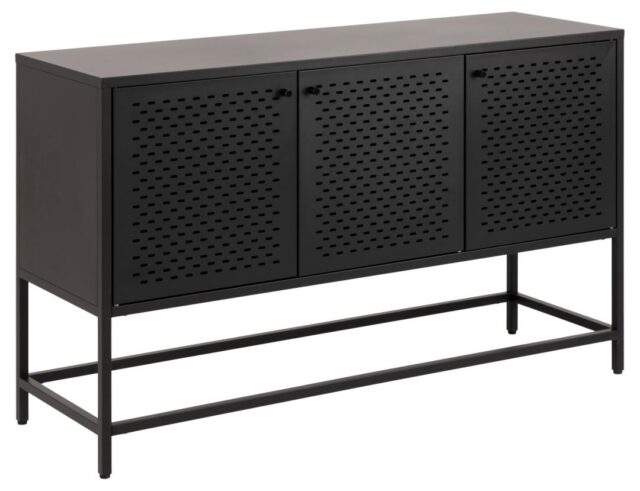 Dressoir Newcastle 8211 Zwart Metaal 8211 Gaas