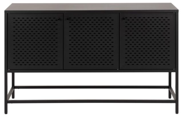 Dressoir Newcastle 8211 Zwart Metaal 8211 Gaas