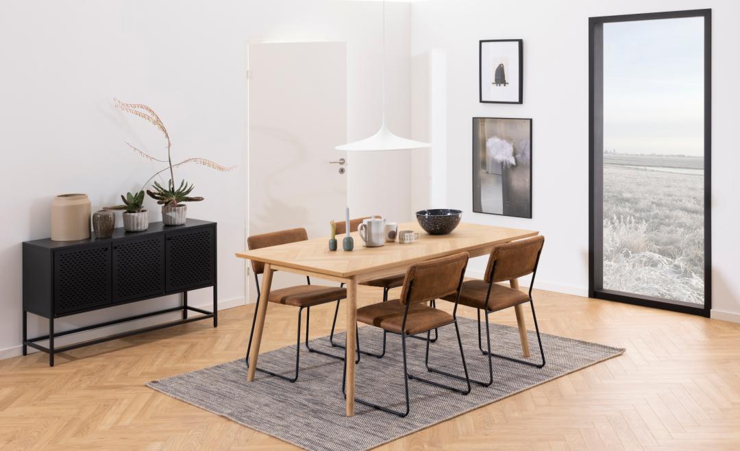 Dressoir Newcastle 8211 Zwart Metaal 8211 Gaas