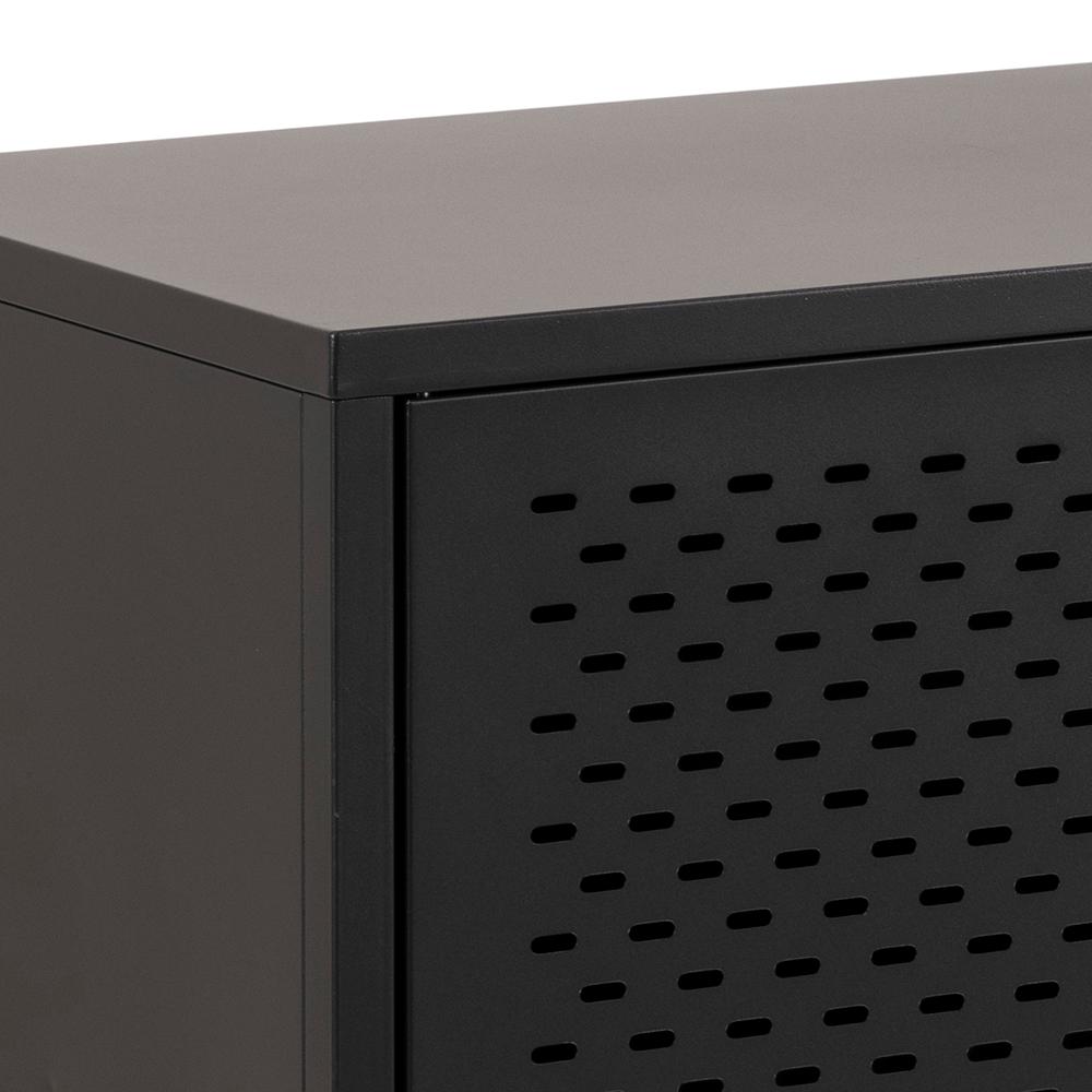 Dressoir Newcastle 8211 Zwart Metaal 8211 Gaas