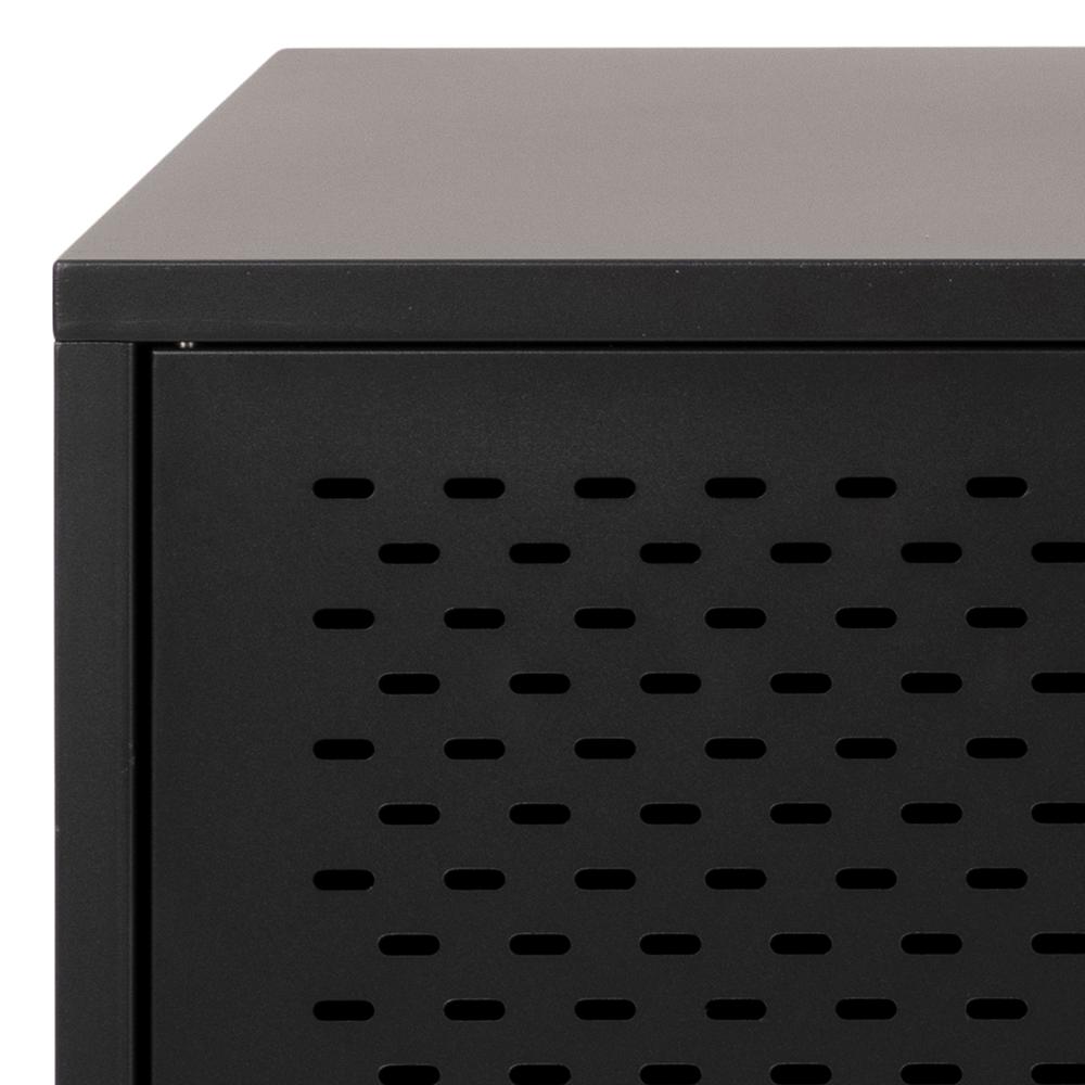Dressoir Newcastle 8211 Zwart Metaal 8211 Gaas