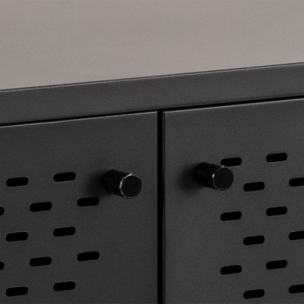Dressoir Newcastle 8211 Zwart Metaal 8211 Gaas