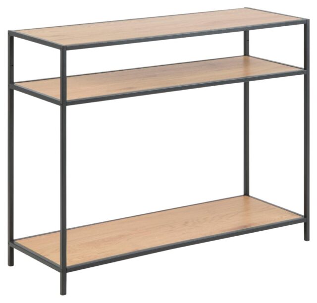 Haltafel Seaford 8211 Ruw Eiken Look 8211 Metaal