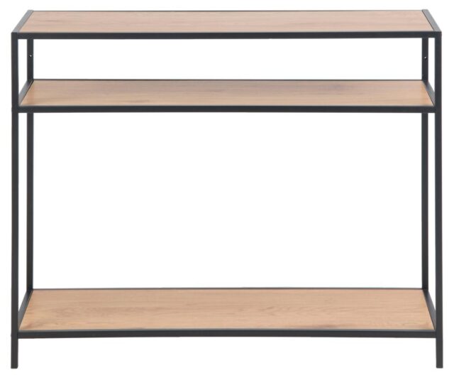 Haltafel Seaford 8211 Ruw Eiken Look 8211 Metaal