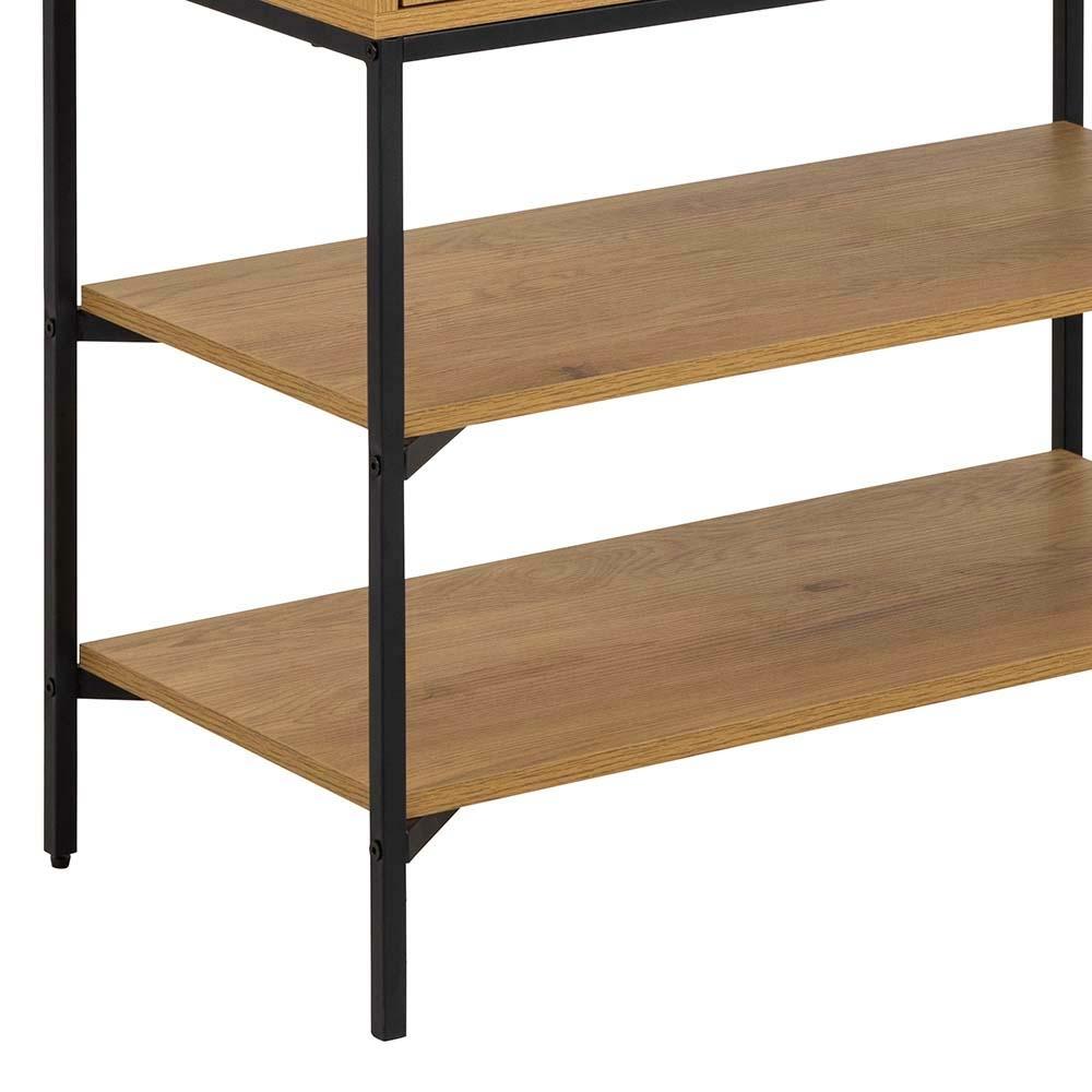 Wandkast Jaipur 8211 Mat Wild Eiken 8211 Metaal