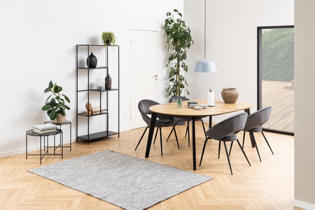 Bijzettafel Avila 8211 Zwart Gepolijst Kunstmarmeren Blad 8211 Metaal