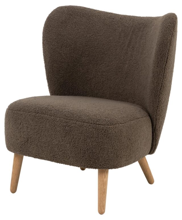 Loungestoel Elmont 8211 Stof Orson Bruin 8211 Eikenhout Loungestoel Elmont 8211 Stof Orson Bruin 8211 Eikenhout