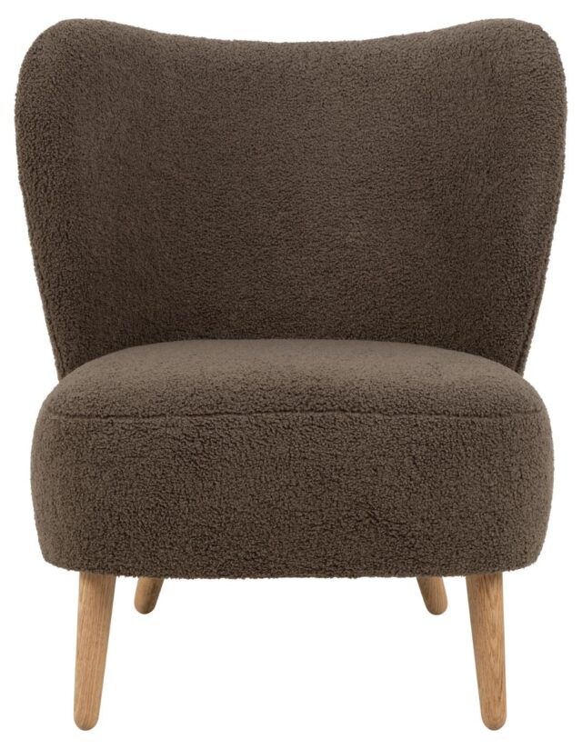 Loungestoel Elmont 8211 Stof Orson Bruin 8211 Eikenhout Loungestoel Elmont 8211 Stof Orson Bruin 8211 Eikenhout