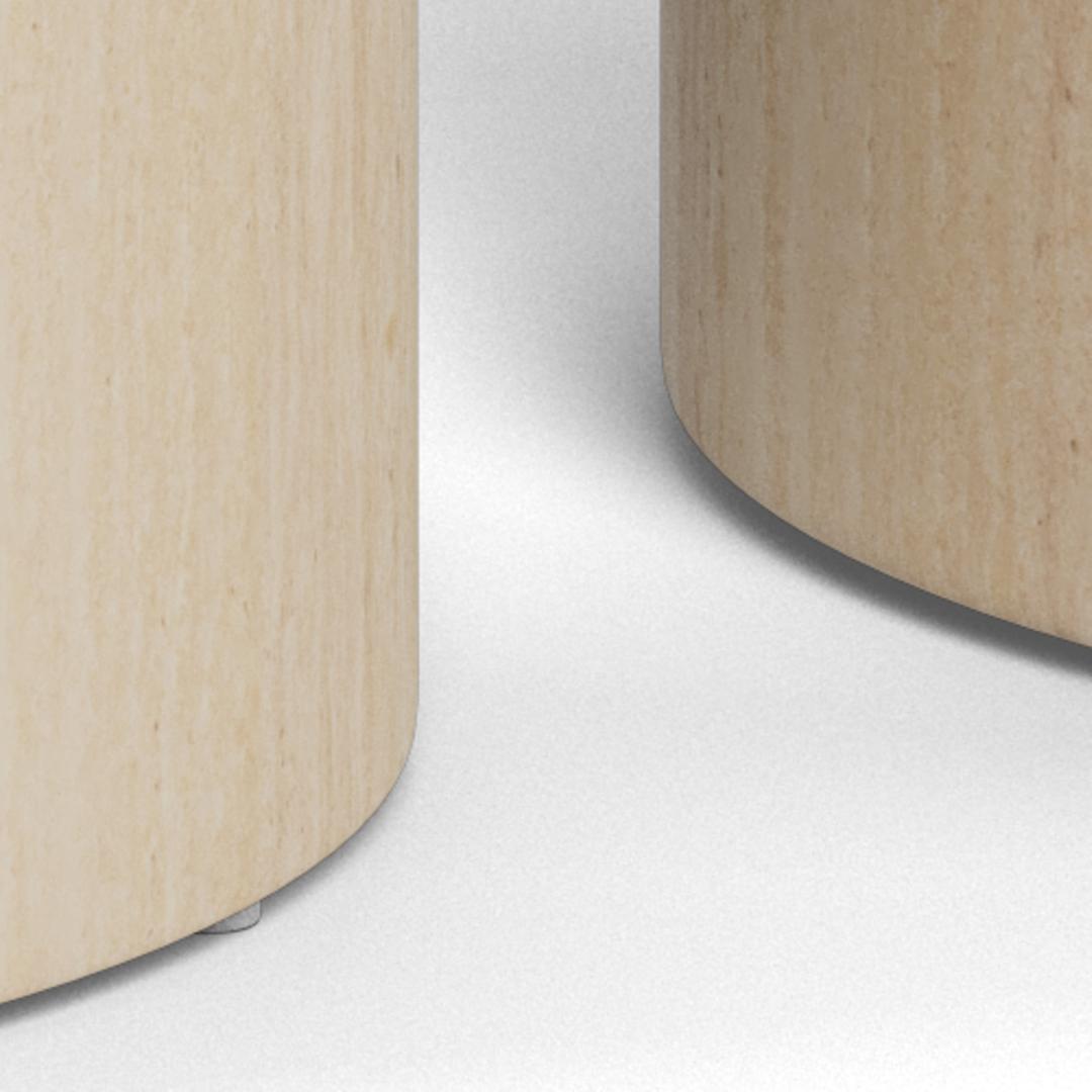 Salontafel Set Dobbelstenen 8211 Ruw Melamine Travertijn 8211 Set Van 2