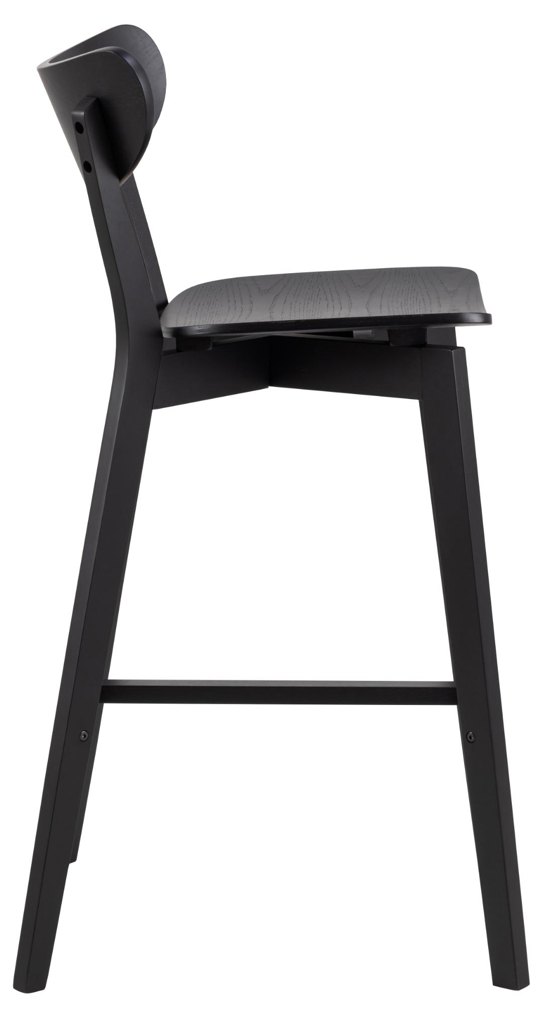 Barkruk Roxby 8211 Zwart Eiken Fineer Minimale Bestelling 2 Stuks
