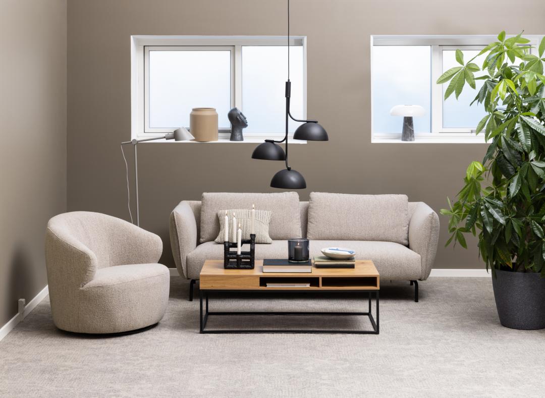 Loungestoel Westport 8211 Stof Monza Beige Loungestoel Westport 8211 Stof Monza Beige