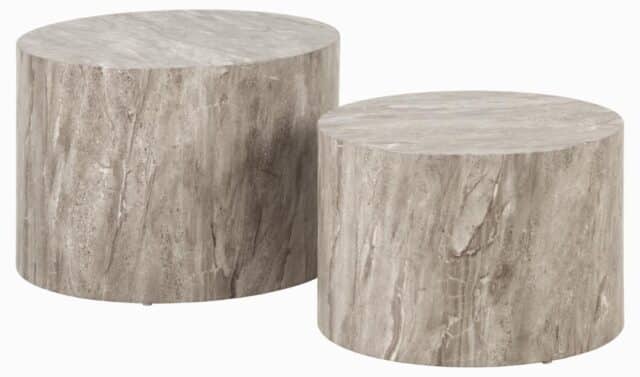 Salontafel Set Dobbelstenen 8211 Marmer Look