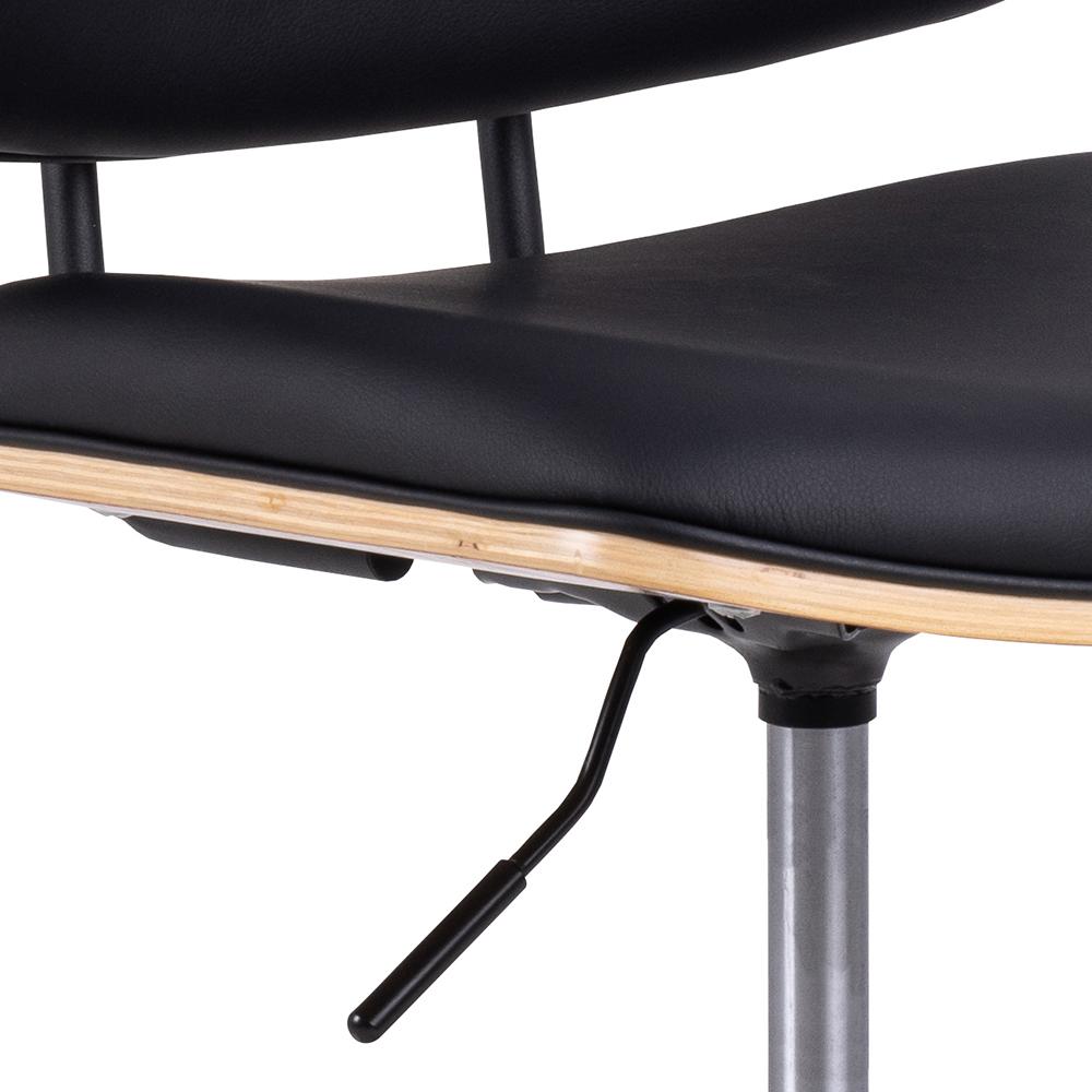 Bureaustoel Owen 8211 Pu Zwart 8211 Eikenhout