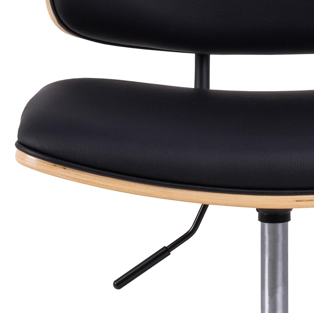 Bureaustoel Owen 8211 Pu Zwart 8211 Eikenhout