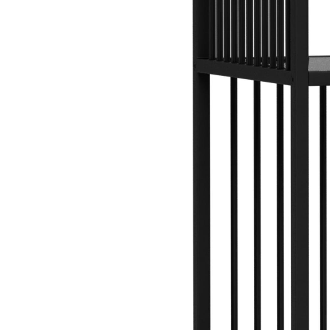 Boekenkast Strington 8211 Zwart Melamine 8211 Metaal Boekenkast Strington 8211 Zwart Melamine 8211 Metaal