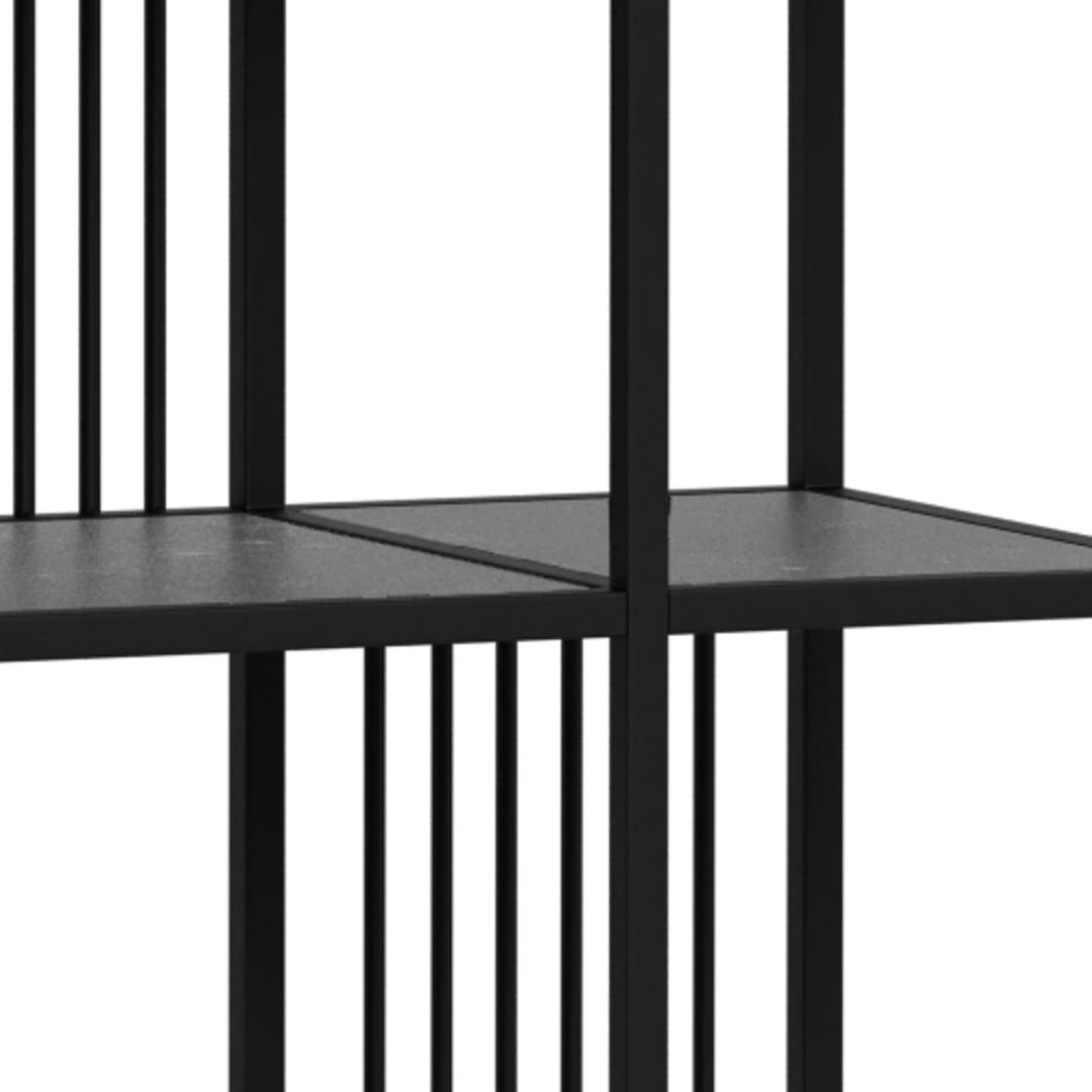 Boekenkast Strington 8211 Zwart Melamine 8211 Metaal Boekenkast Strington 8211 Zwart Melamine 8211 Metaal