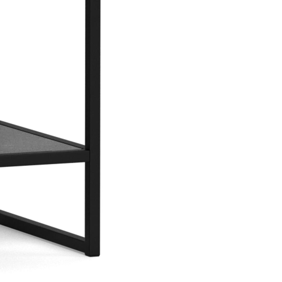 Boekenkast Strington 8211 Zwart Melamine 8211 Metaal Boekenkast Strington 8211 Zwart Melamine 8211 Metaal