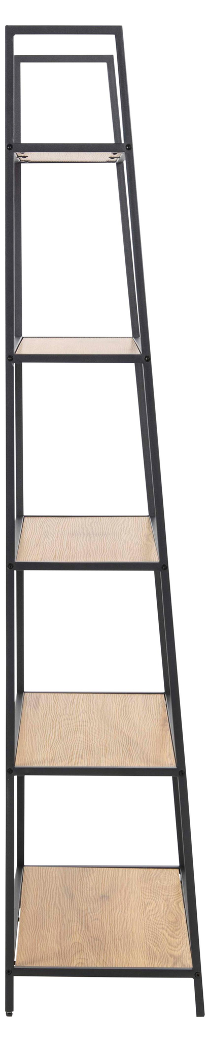 Boekenkast Seaford 8211 Zwart Metaal 8211 Eiken Melamine