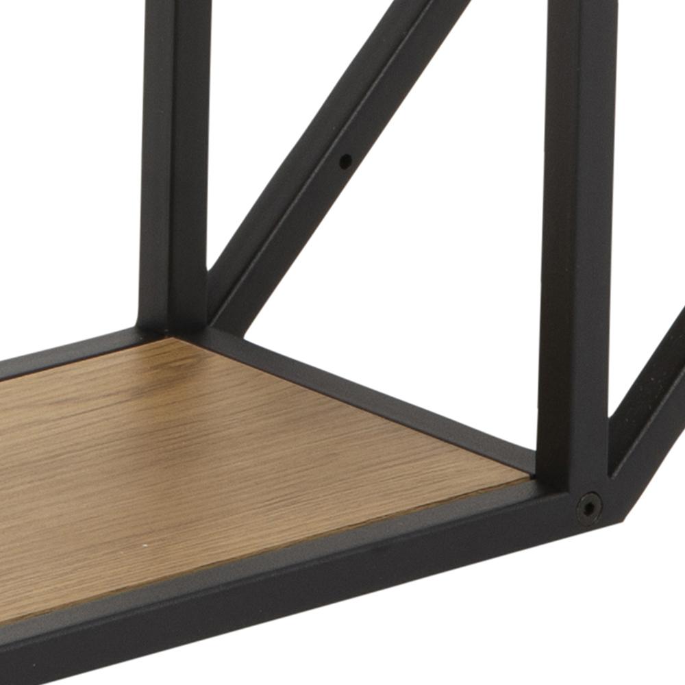 Wandplank Seaford 8211 Wild Eiken Melamine 8211 Metaal