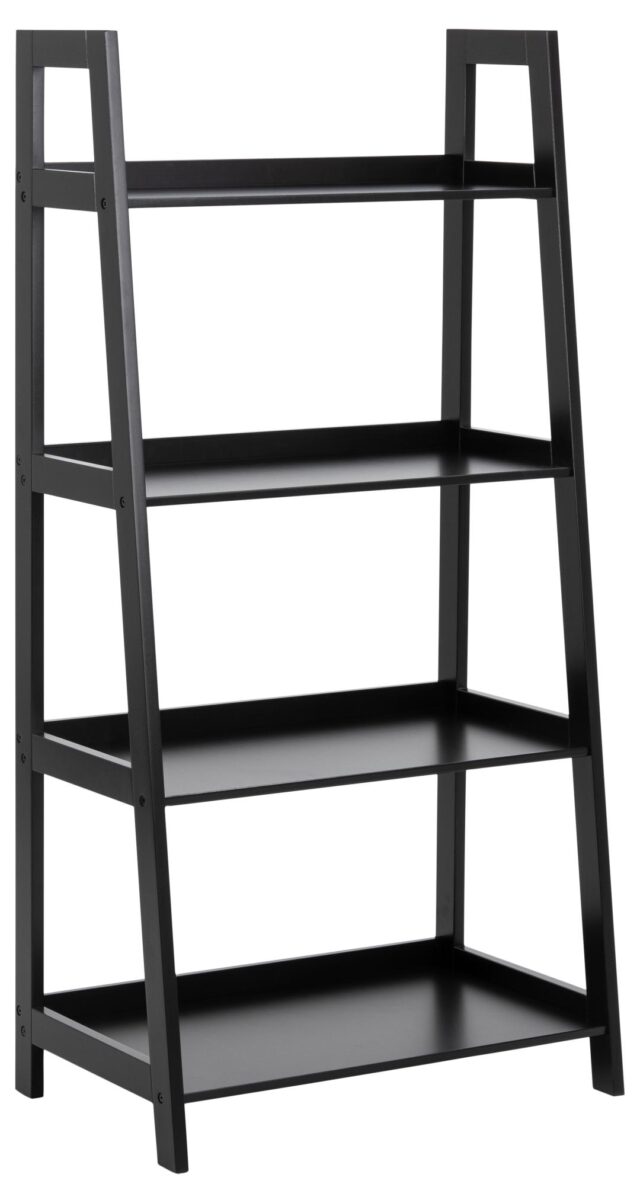Boekenkast Wally 8211 Zwart Gelakt Mdf