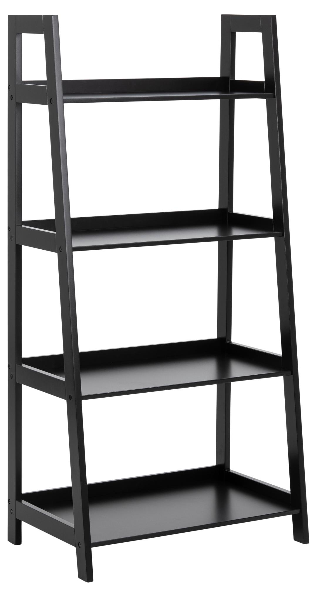 Boekenkast Wally 8211 Zwart Gelakt Mdf