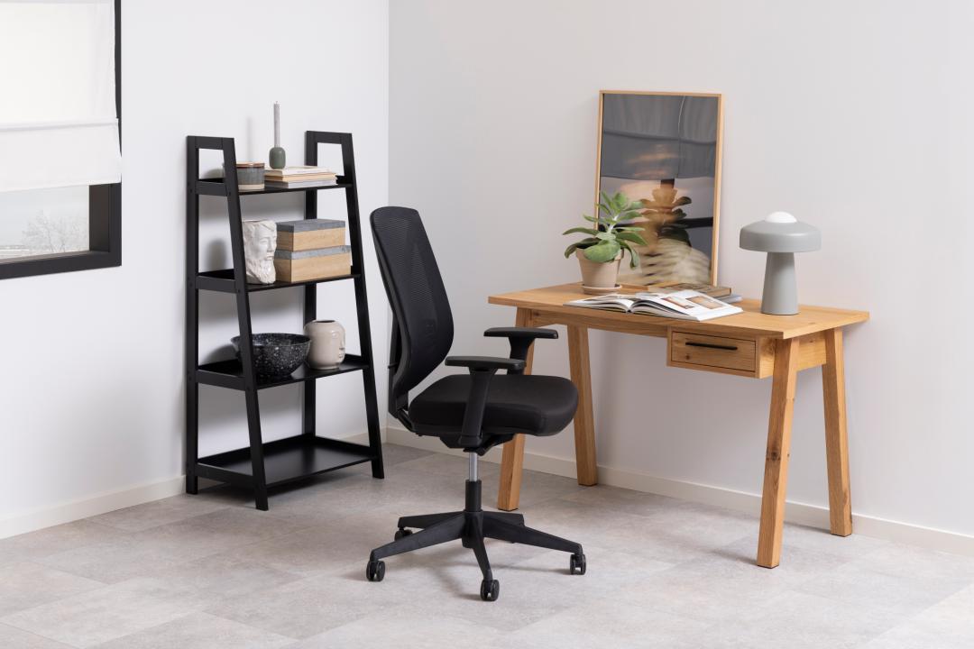 Boekenkast Wally 8211 Zwart Gelakt Mdf