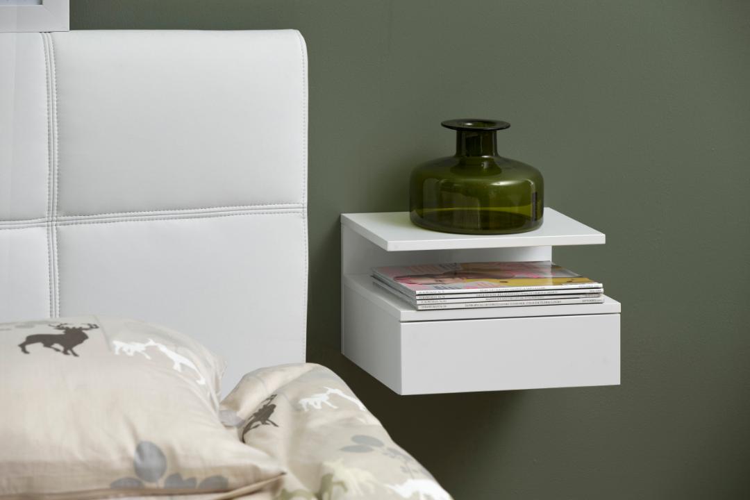 Nachtkastje Ashlan 8211 Wit Mdf Nachtkastje Ashlan 8211 Wit Mdf