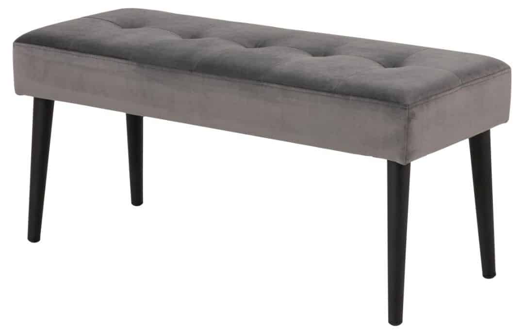 Bankje Glory 8211 Stof Vic Donkergrijs