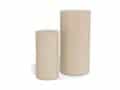 Pilaar set Dobbelsteen - Ruw papier en travertijn