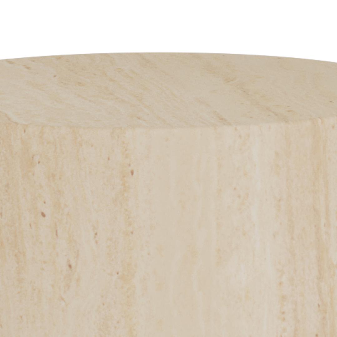 Pilaar Set Dobbelsteen 8211 Ruw Papier En Travertijn