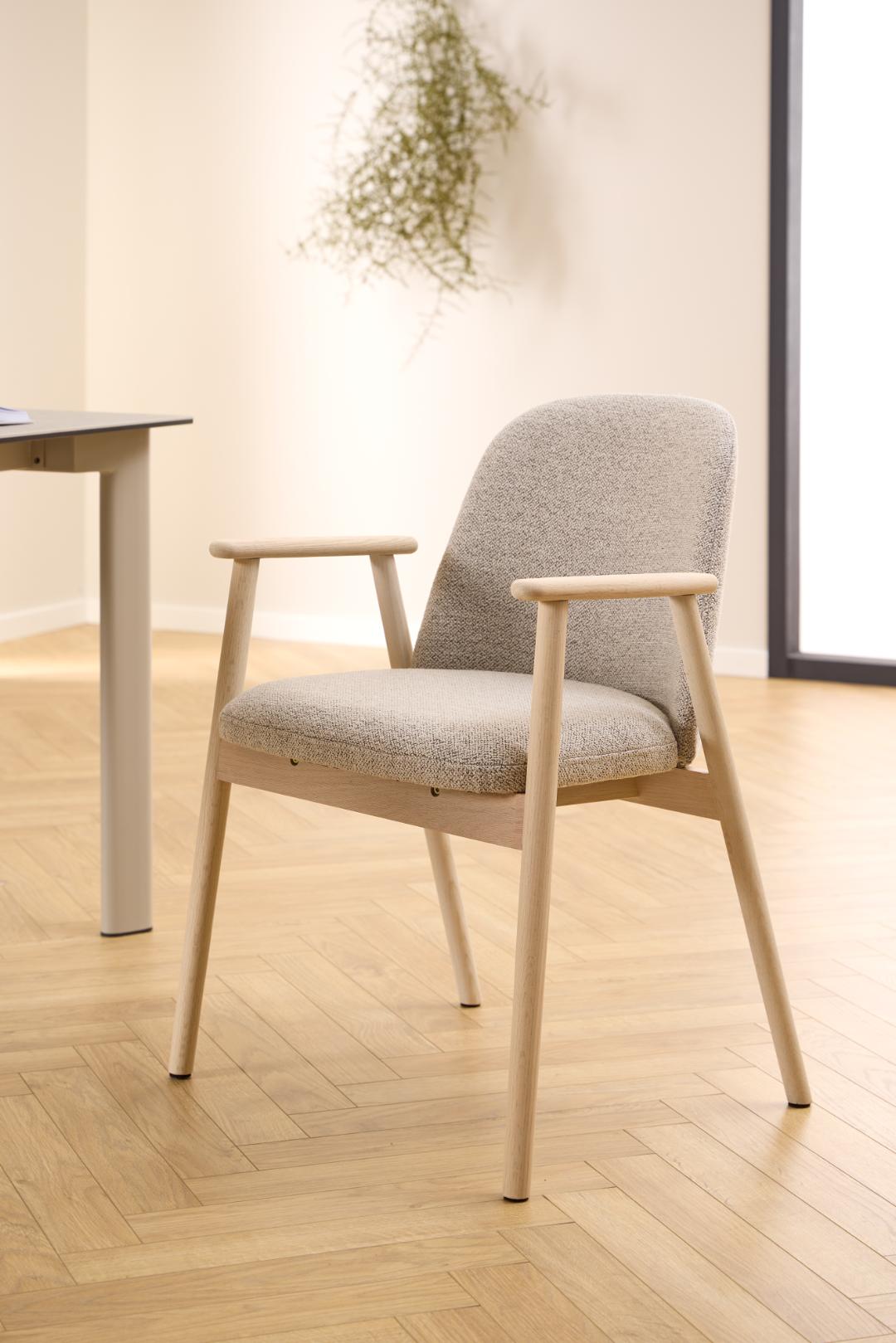 Eetkamerstoel Leo 8211 Stof Monza Beige 8211 Wit Geolied Eikenhout Minimale Bestelling 2 Stuks Eetkamerstoel Leo 8211 Stof Monza Beige 8211 Wit Geolied Eikenhout Minimale Bestelling 2 Stuks