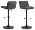 Barkruk Flynn - Stof Basel donkergrijs (minimale bestelling 2 stuks)