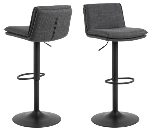 Barkruk Flynn 8211 Stof Basel Donkergrijs Minimale Bestelling 2 Stuks