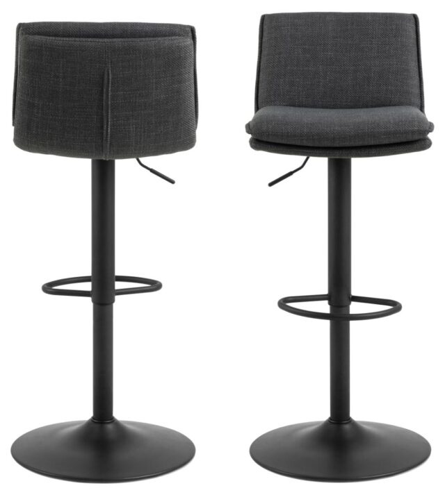 Barkruk Flynn 8211 Stof Basel Donkergrijs Minimale Bestelling 2 Stuks