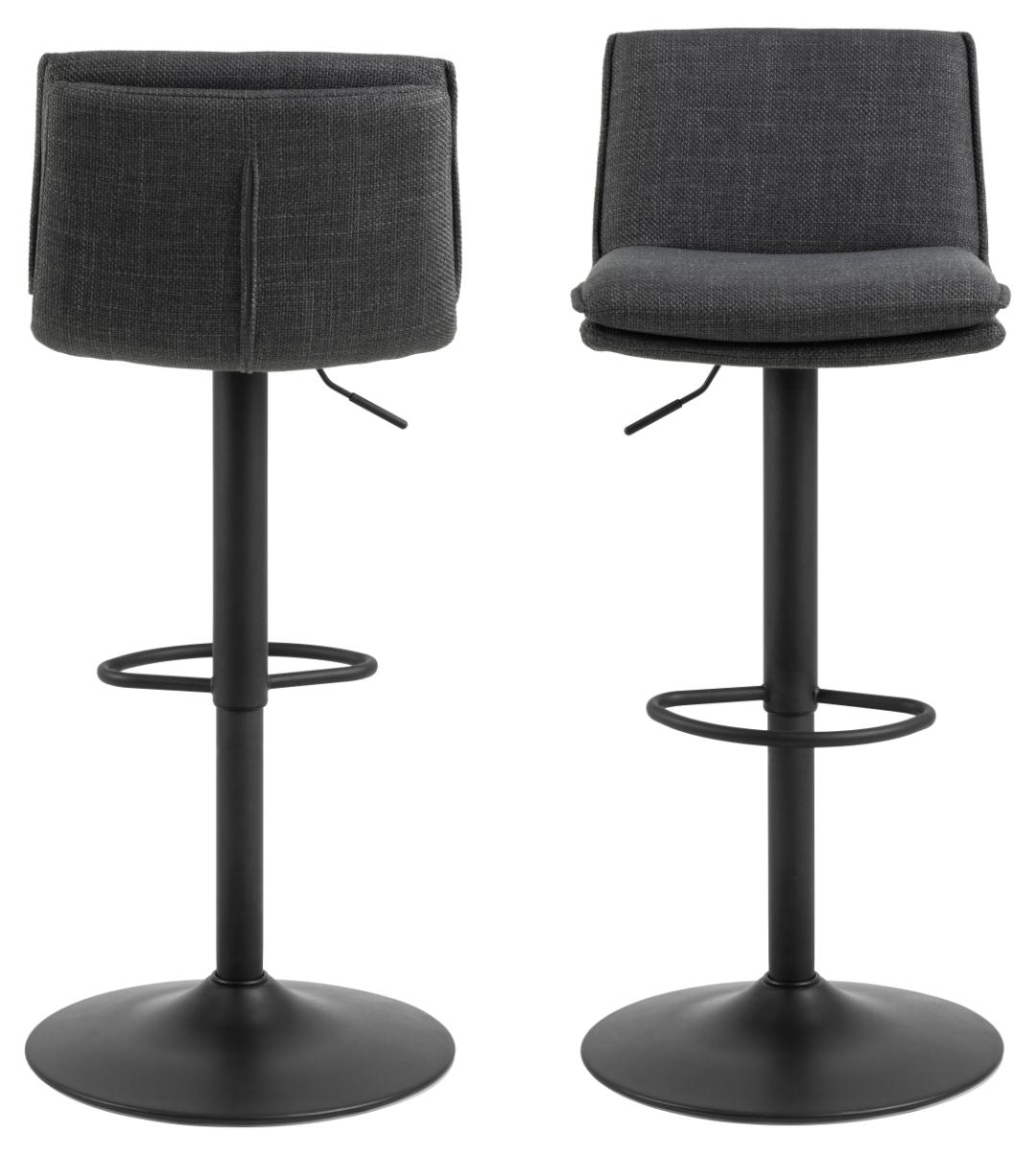Barkruk Flynn 8211 Stof Basel Donkergrijs Minimale Bestelling 2 Stuks
