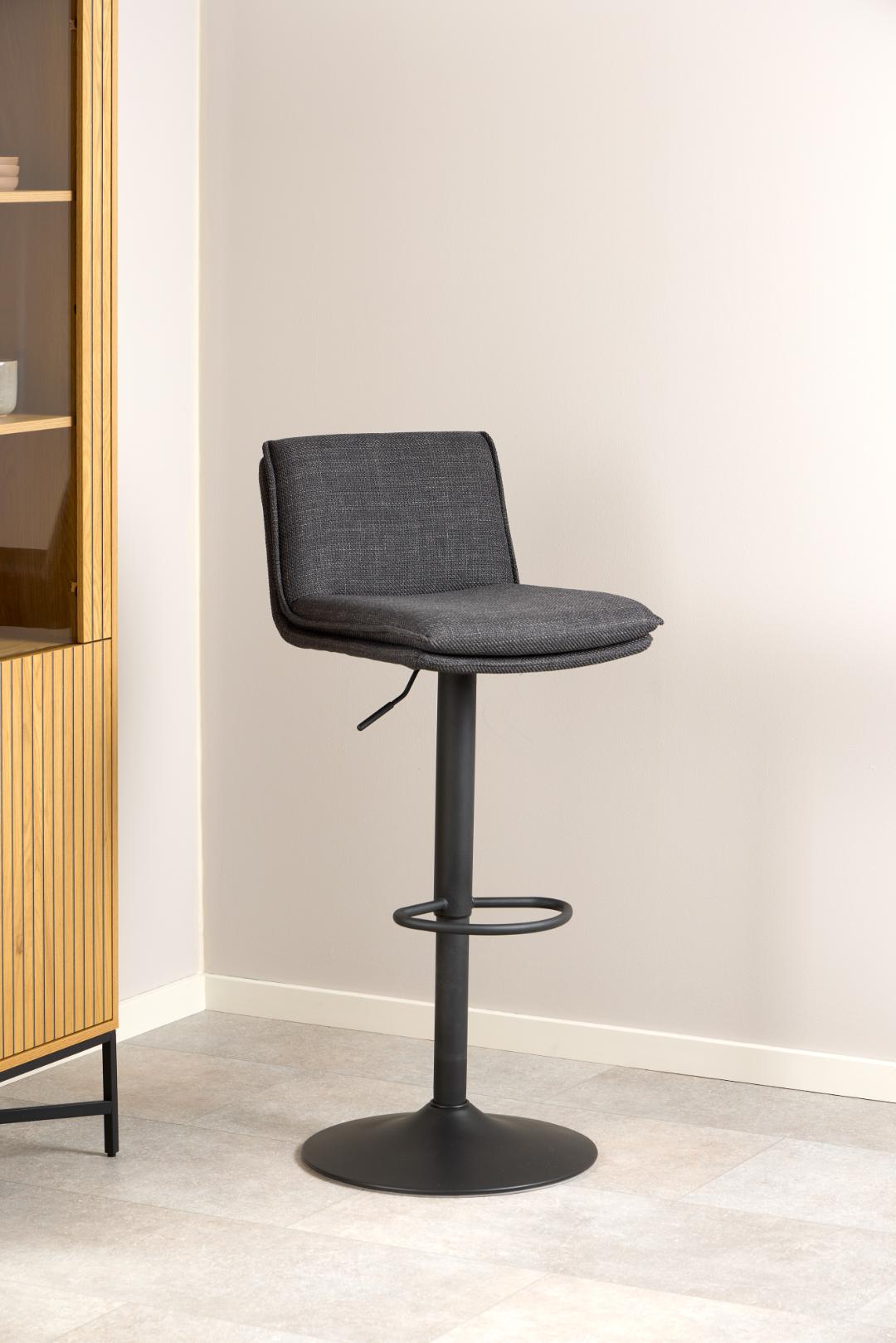 Barkruk Flynn 8211 Stof Basel Donkergrijs Minimale Bestelling 2 Stuks