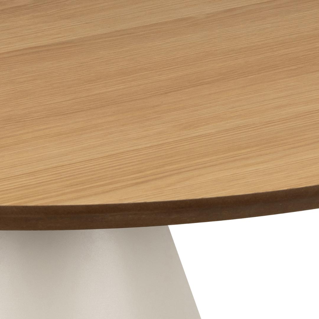 Salontafel Soli 8211 Mat Eikenhout 8211 Grijs Metaal