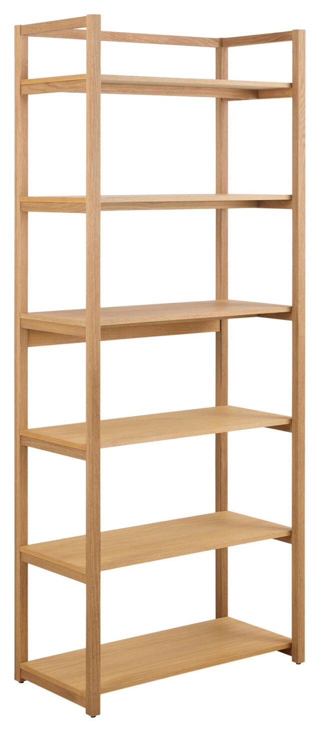 Boekenkast Ludza 8211 Eikenhout