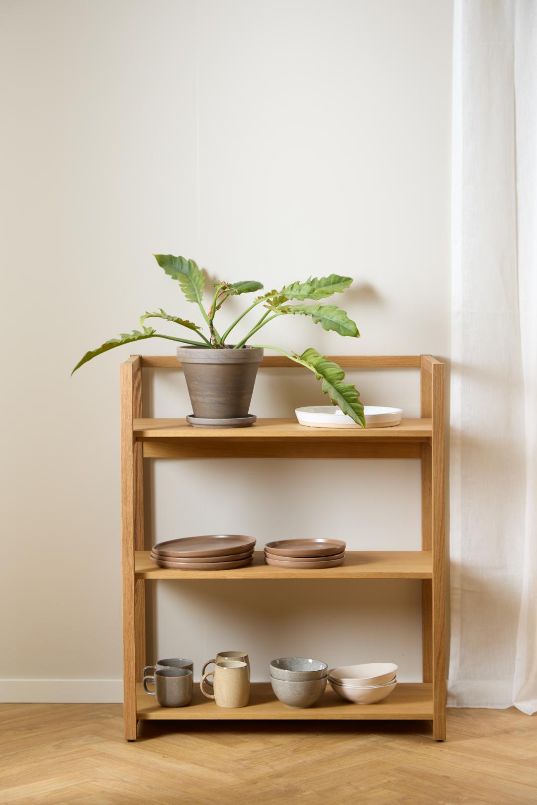 Boekenkast Ludza 8211 Eiken Fineer