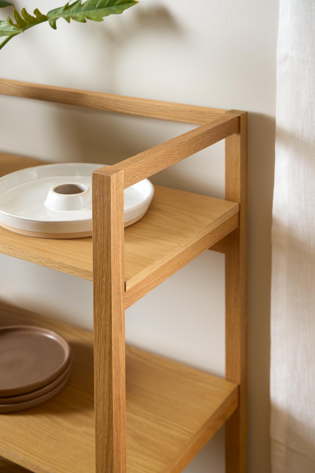 Boekenkast Ludza 8211 Eiken Fineer
