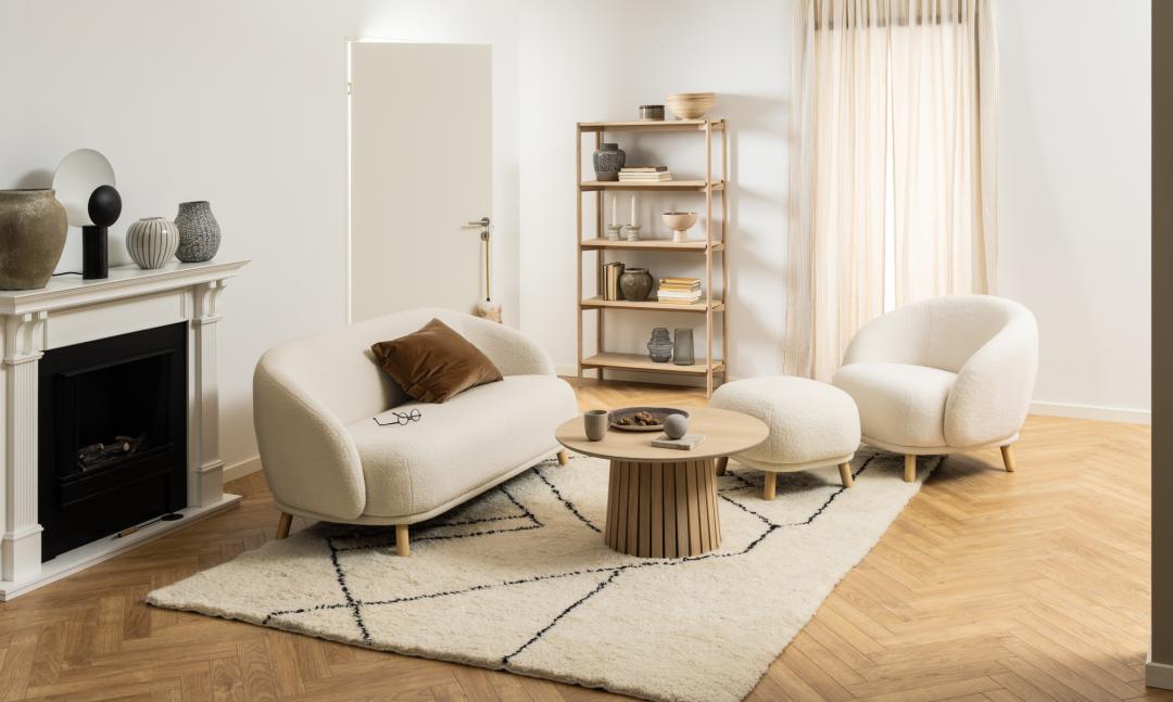 Boekenkast Braidwood 8211 Wit Geolied Eiken Hout