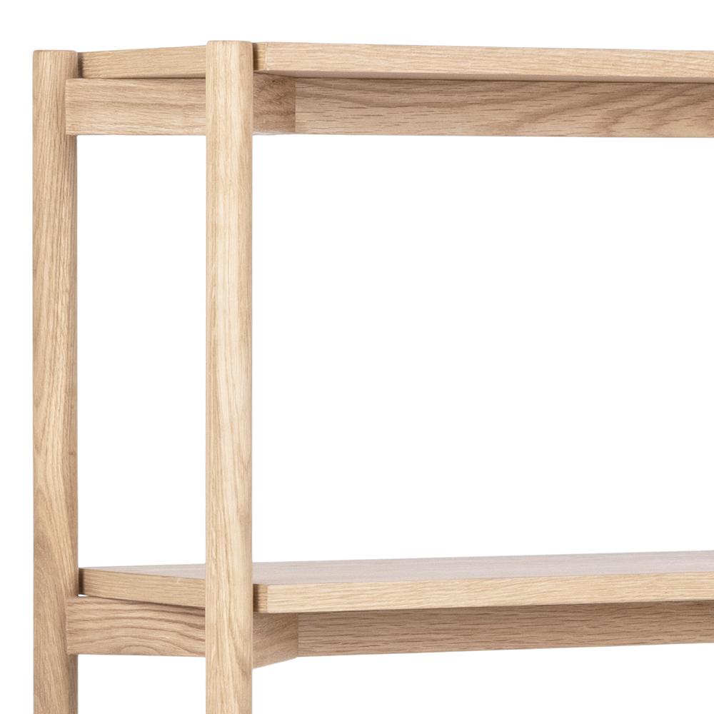 Boekenkast Braidwood 8211 Wit Geolied Eiken Hout
