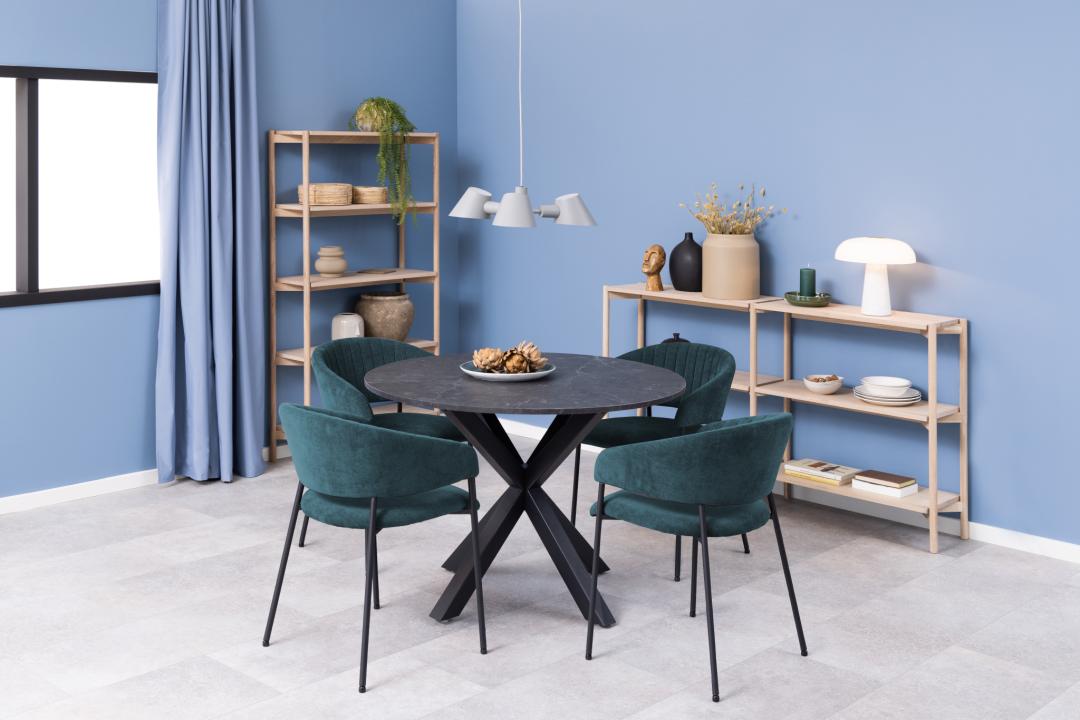 Boekenkast Braidwood 8211 Wit Gepigmenteerd Geolied Eiken
