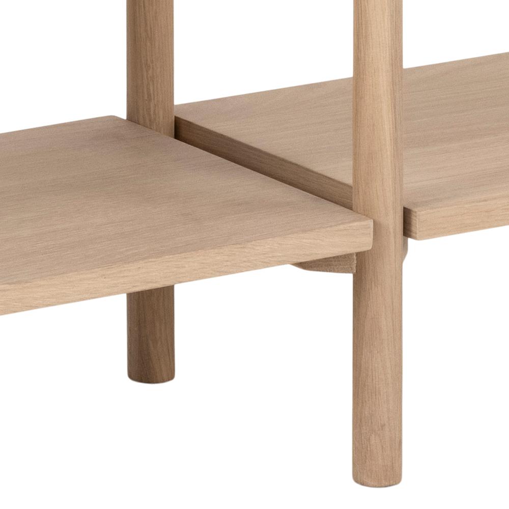 Boekenkast Braidwood 8211 Wit Gepigmenteerd Geolied Eiken