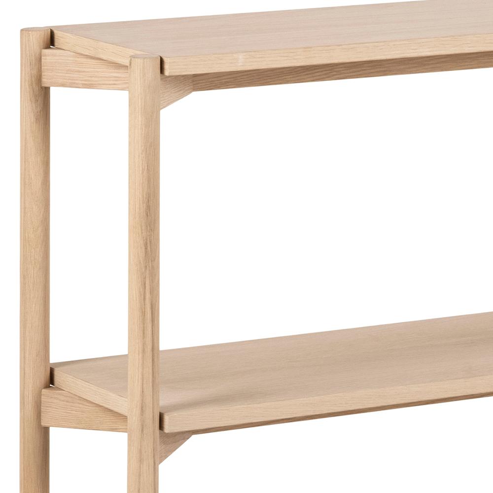 Boekenkast Braidwood 8211 Wit Gepigmenteerd Geolied Eiken