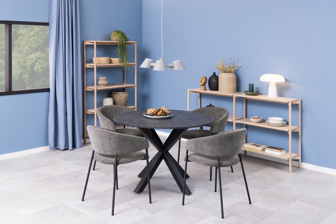 Boekenkast Braidwood 8211 Wit Gepigmenteerd Geolied Eiken