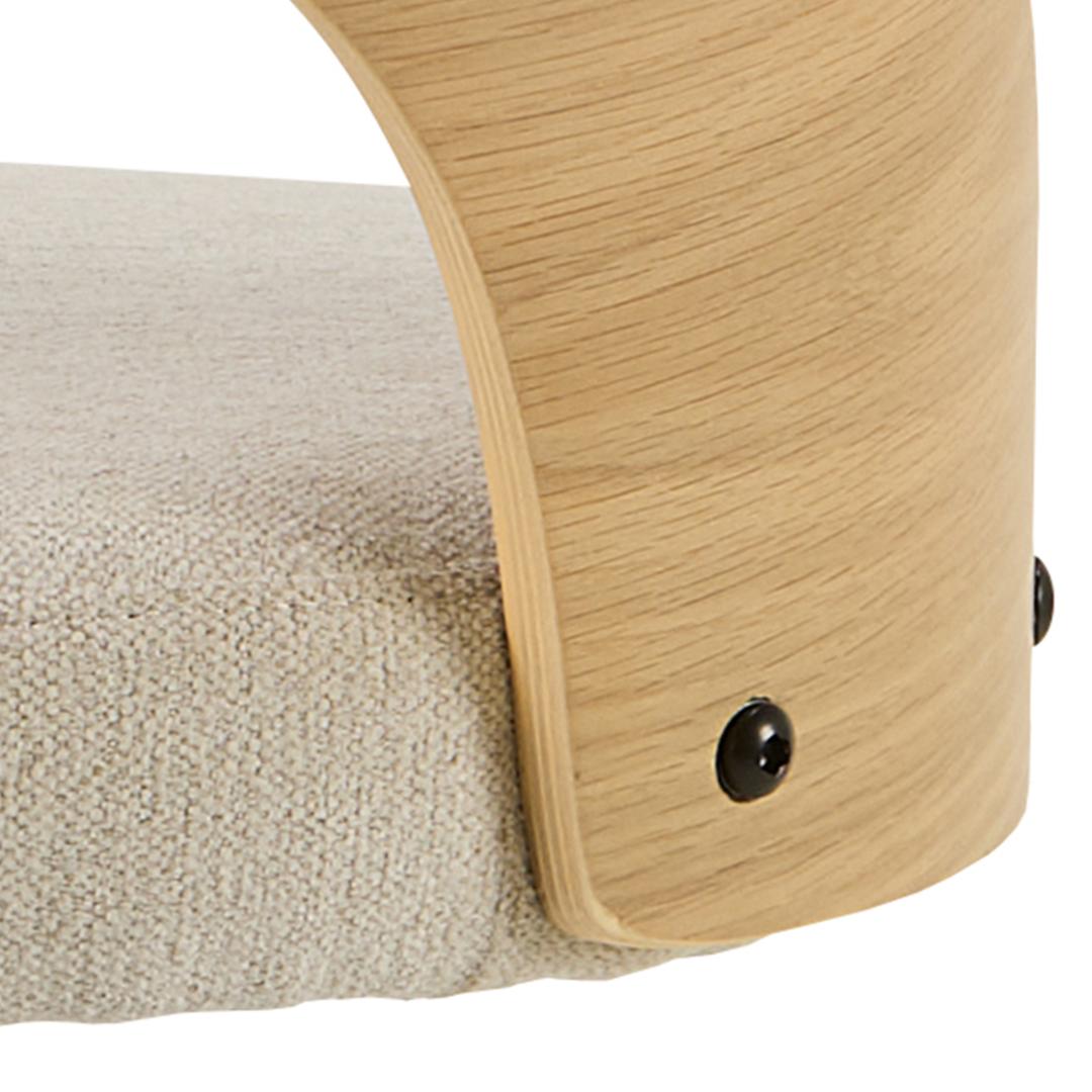 Barkruk Lucy 8211 Stof Apia Beige 8211 Metaal Minimale Bestelling 2 Stuks