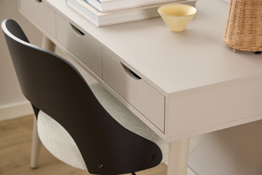 Bureaustoel Lucy 8211 Stof Apia Beige 8211 Zwart Eiken Fineer 8211 Verstelbaar Bureaustoel Lucy 8211 Stof Apia Beige 8211 Zwart Eiken Fineer 8211 Verstelbaar
