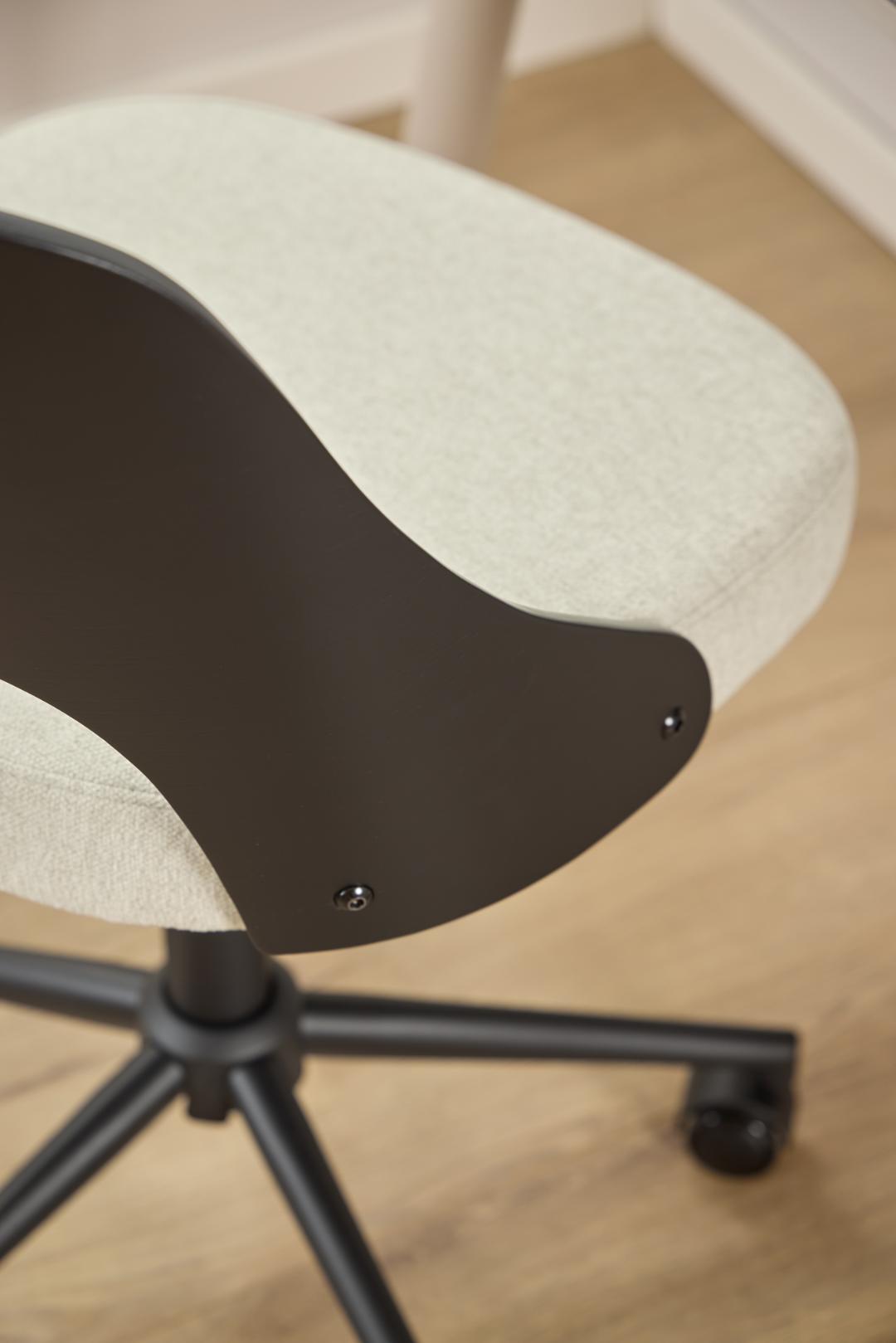 Bureaustoel Lucy 8211 Stof Apia Beige 8211 Zwart Eiken Fineer 8211 Verstelbaar Bureaustoel Lucy 8211 Stof Apia Beige 8211 Zwart Eiken Fineer 8211 Verstelbaar