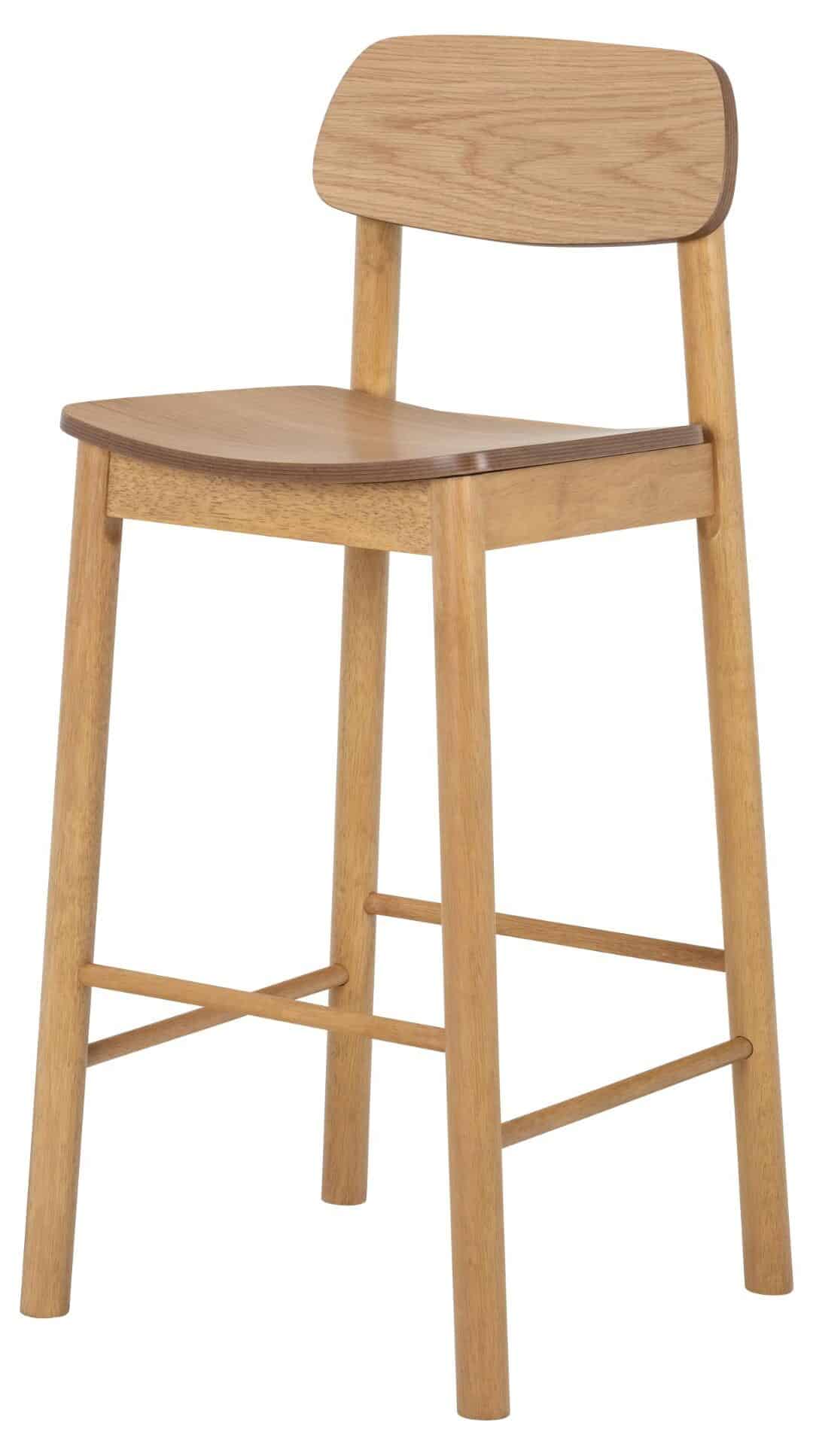 Barkruk Barlow 8211 Mat Eiken Fineer Minimale Bestelling 2 Stuks